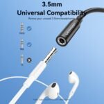 Adaptador de Audio USB-C a 3.5mm   c/Chip DAC / Macho/Hembra / 0.1M / Negro  BIHBA  Vention - Imagen 5