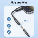 Adaptador de Audio USB-C a 3.5mm   c/Chip DAC / Macho/Hembra / 0.1M / Negro  BIHBA  Vention - Imagen 6