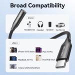 Adaptador de Audio USB-C a 3.5mm   c/Chip DAC / Macho/Hembra / 0.1M / Negro  BIHBA  Vention - Imagen 10