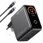 Cargador de Pared 3-USB-C + 1-USB A GaN   140W/140W/30W/22.5W/ USB C a USB C 240W / Plateado  TZ-FCOI0-EU  Vention - Imagen 20