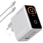 Cargador de Pared 3-USB-C + 1-USB A GaN   140W/140W/30W/22.5W/ USB C a USB C 240W / Gris  TZ-FCOH0-EU  Vention - Imagen 20