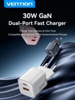 Cargador de Pared USB-C + USB A GaN   30W /18W / Rosado  FEWP0-EU  Vention - Imagen 12