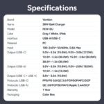 Cargador de Pared USB-C + USB A GaN   30W /18W / Rosado  FEWP0-EU  Vention - Imagen 9