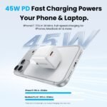 Cargador de Pared USB-C GaN   45W / Blanco  FCJW0-EU  Vention - Imagen 2