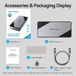 Gabinete Externo M.2 NVMe SSD"   USB 4.0 / USB-C / Ventilación / Aluminio  KPZH0  Vention - Imagen 15