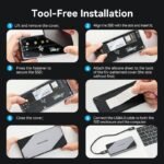 Gabinete Externo M.2 NVMe SSD"   USB 4.0 / USB-C / Ventilación / Aluminio  KPZH0  Vention - Imagen 12