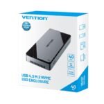 Gabinete Externo M.2 NVMe SSD"   USB 4.0 / USB-C / Ventilación / Aluminio  KPZH0  Vention - Imagen 16