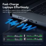 Cable USB-C 2.0 a 2 x USB-C / 5A / 1M / Anaranjado   TRUOBB  Vention - Imagen 3