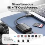 Lector de tarjetas SD+TF USB 3.0 / 0.15M   Negro  CLPBB  Vention - Imagen 3