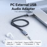 Adaptador de Audio USB Externa (OMTP-CTIA) /0.25M /  Gris   CVGHC  Vention - Imagen 6