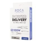 Cable de Datos ROCA   Power Delivery  USB C a USB C  100cm  100W  Blanco - Imagen 9