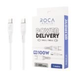 Cable de Datos ROCA   Power Delivery  USB C a USB C  100cm  100W  Blanco - Imagen 11