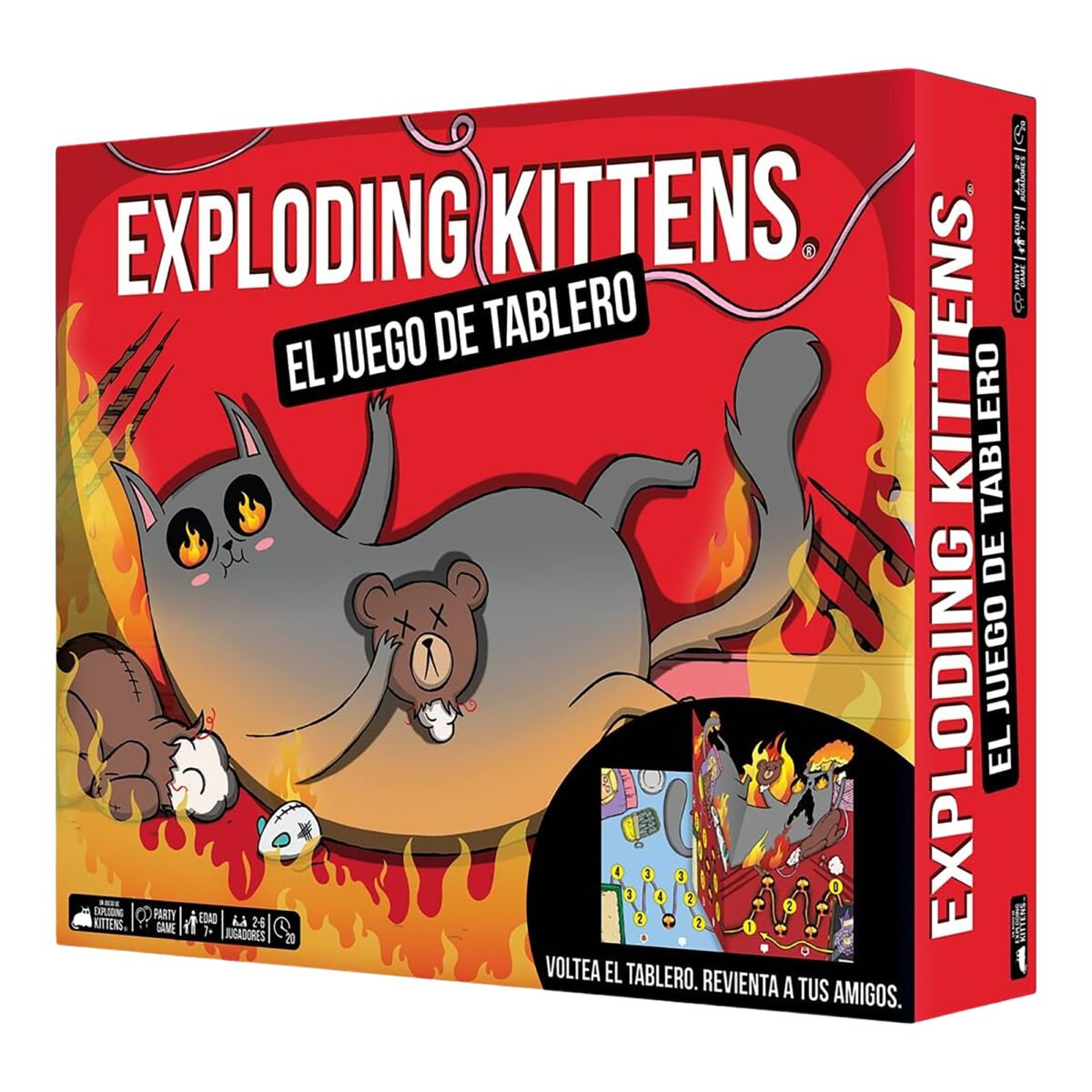 Juego De Mesa Asmodee Exploding Kittens: El Juego De Tablero +7 - Imagen 3
