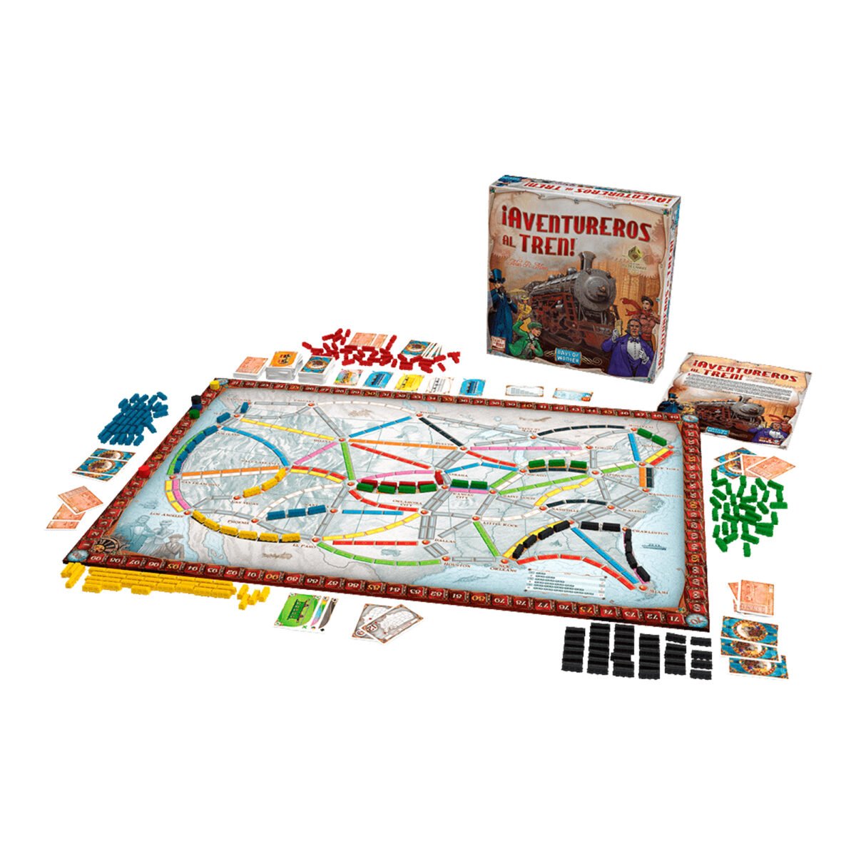 Juego de Mesa Asmodee ¡Aventureros Al Tren! Norteamérica +8 - Imagen 2