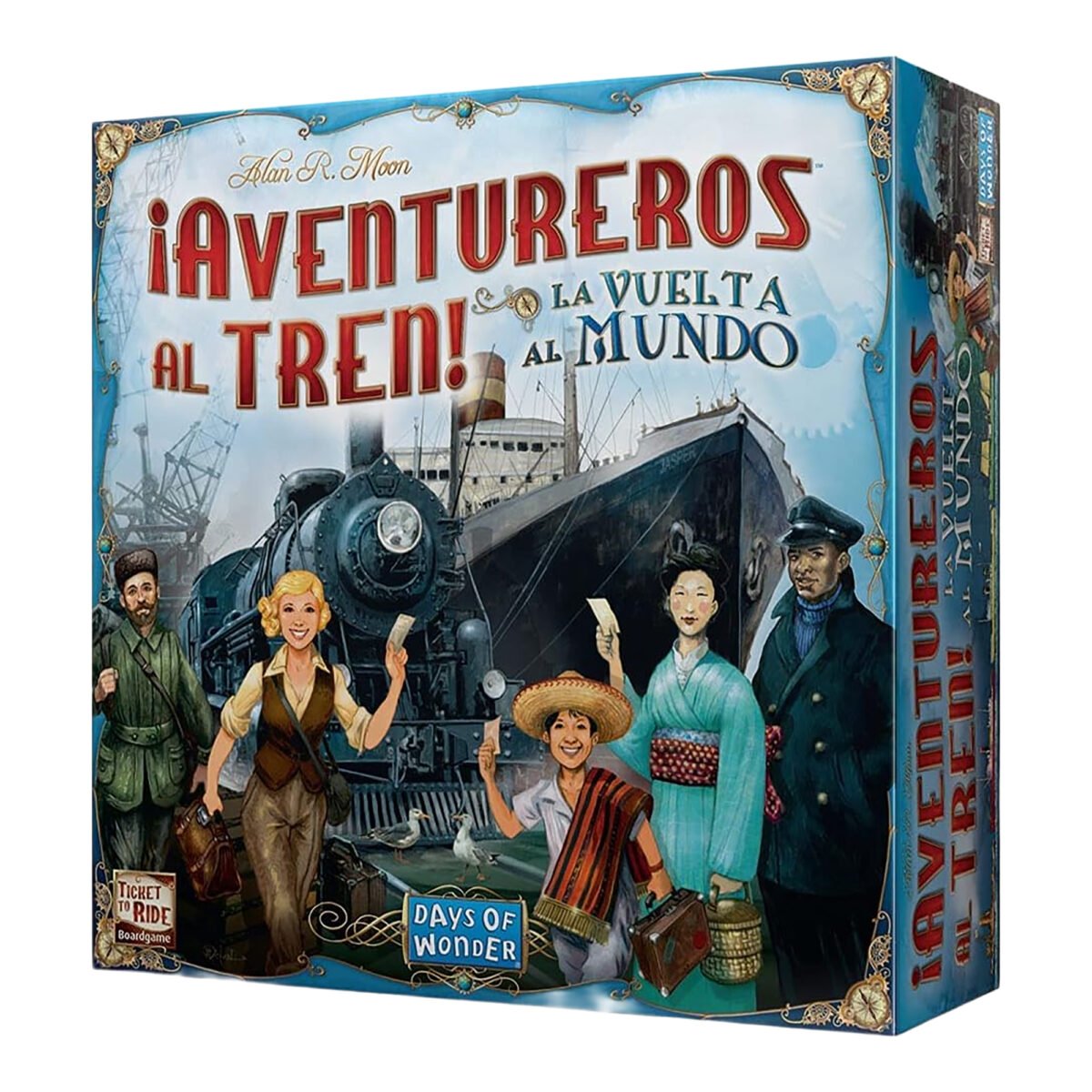 Juego de Mesa Asmodee ¡Aventureros Al Tren! La Vuelta Al Mundo +10 - Imagen 4
