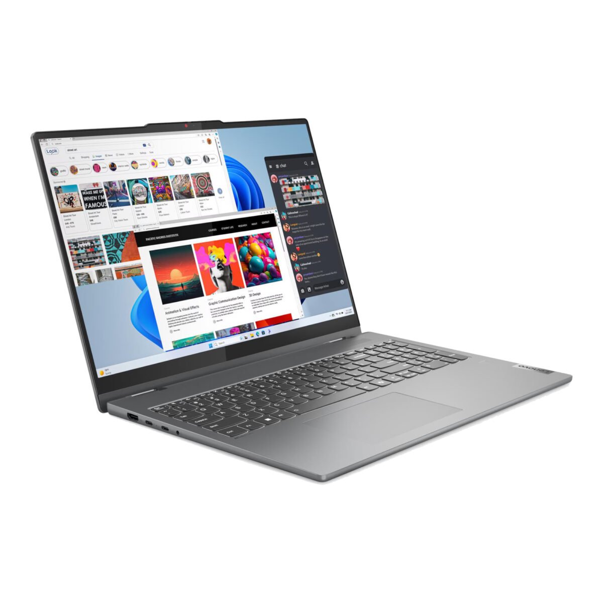 Notebook 2en1 Lenovo 16'' Táctil Ryzen 7 16gb 1tb Win11 - Imagen 2