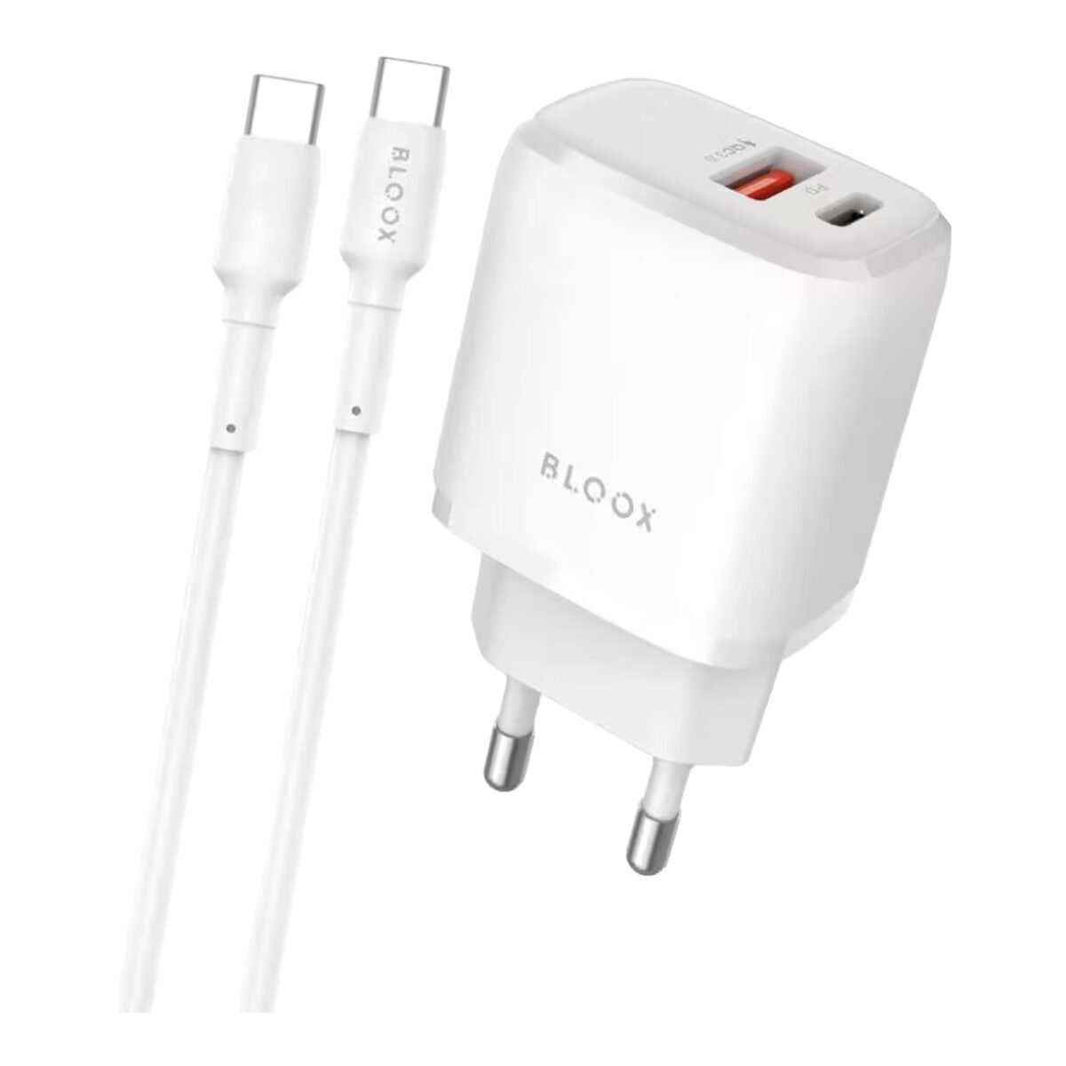 Cargador De Pared 1 Usb A / 1 Usb C Bloox Cable 60W - Imagen 2