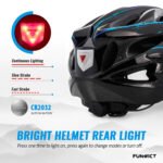 Casco Para Ciclismo Con Vicera y Luz Funwict Ajustable - Imagen 5