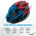 Casco Para Ciclismo Con Vicera y Luz Funwict Ajustable - Imagen 3