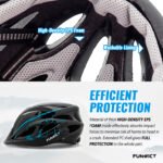 Casco Para Ciclismo Con Vicera y Luz Funwict Ajustable