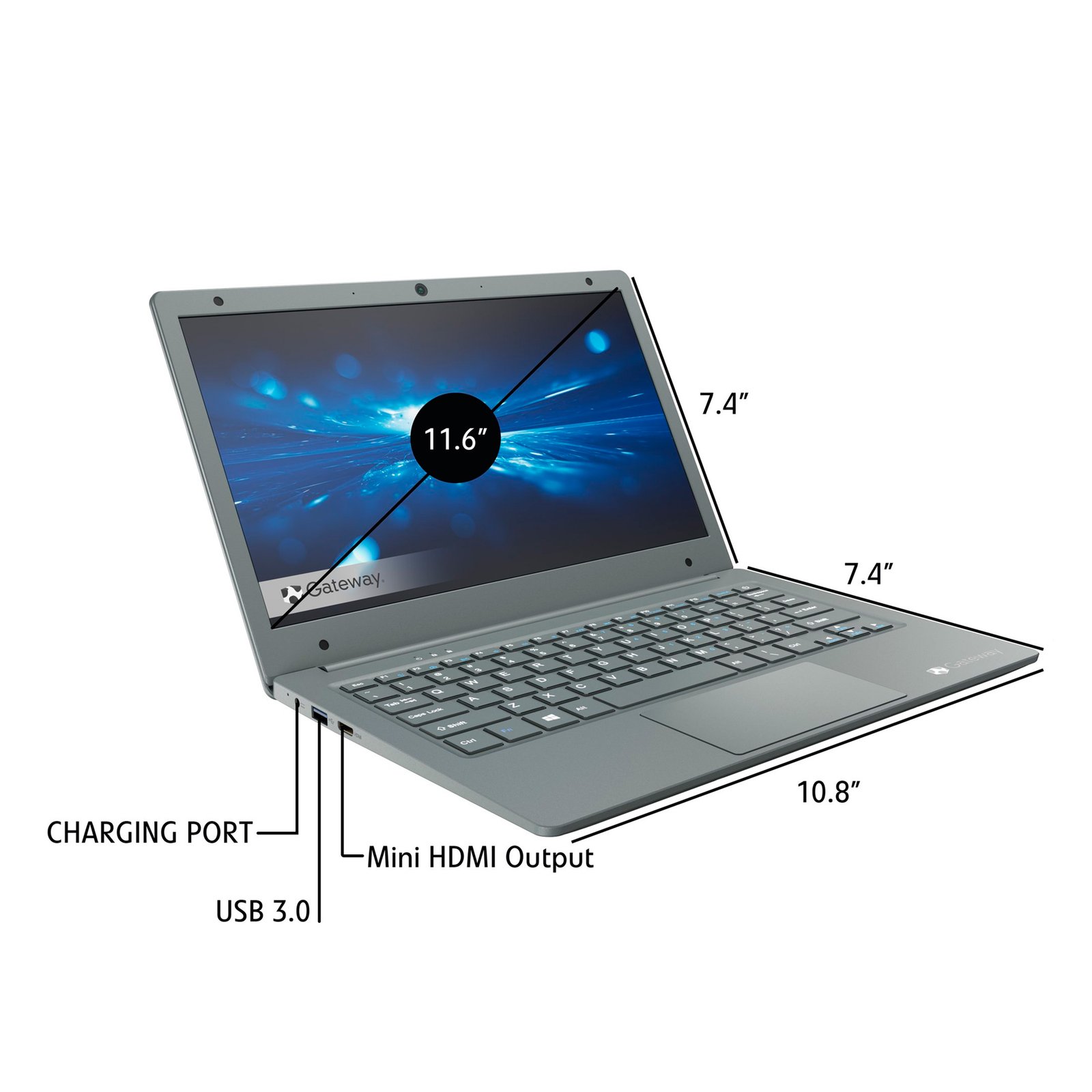 GWTN1163BK_03.jpg Notebook Gateway 11,6'' N4020 4gb 64gb Win10 - Imagen 1