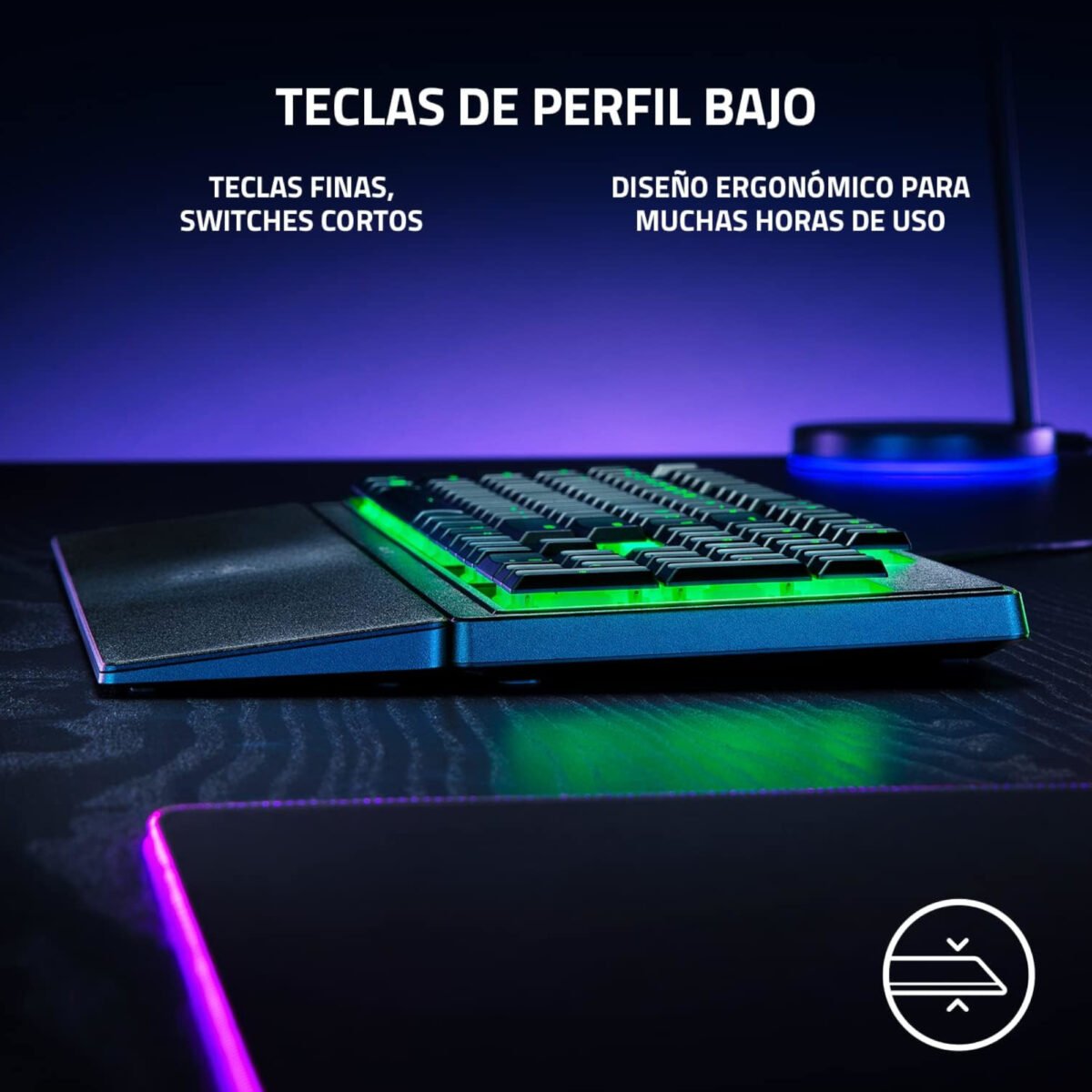 Teclado Gaming Usb Razer Ornata V3 X Español Membrana Rgb - Imagen 5