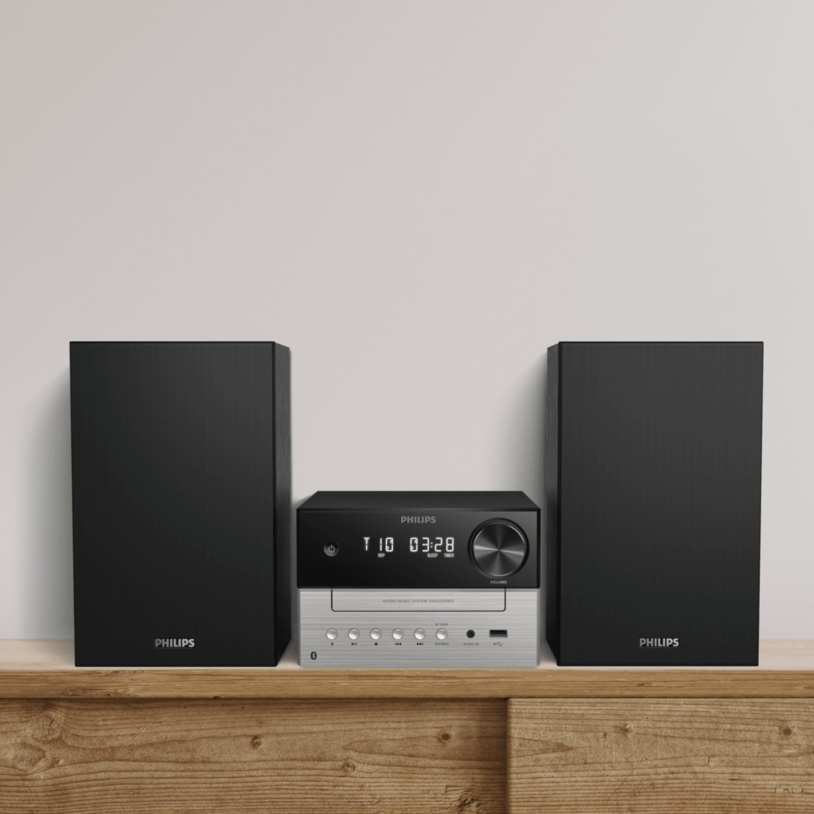 TAM3205M237-06.jpg Micro Sistema Philips Tam3205m2 20w Estéreo BT FM CD MP3 - Imagen 1