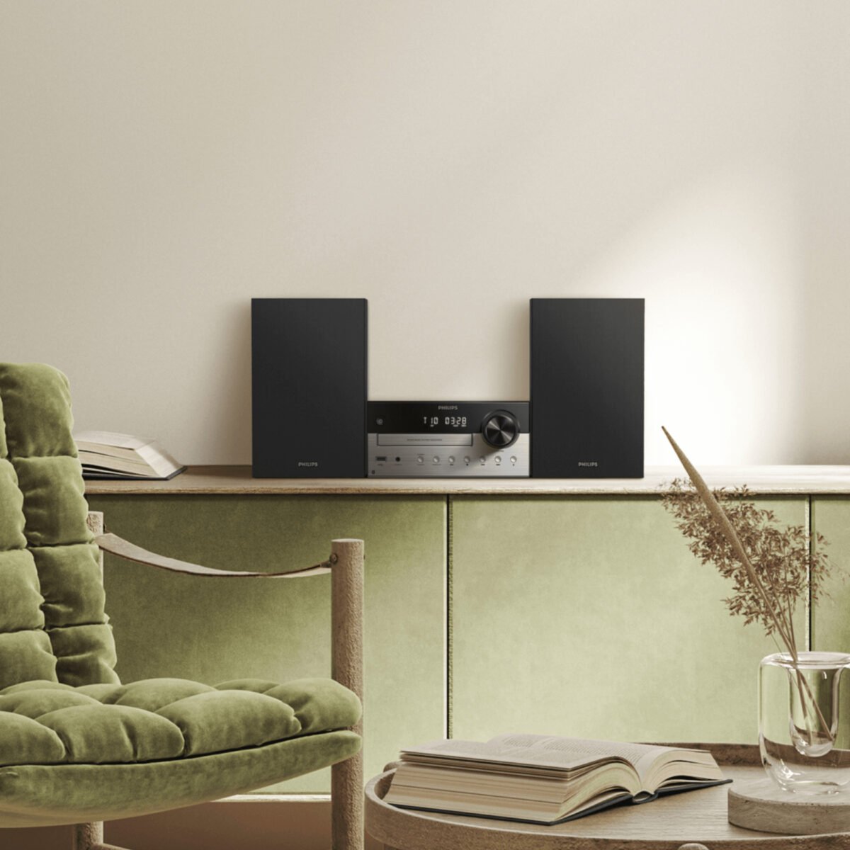 Micro Sistema Philips Tam4205m2 80w Estéreo BT FM CD MP3 - Imagen 3
