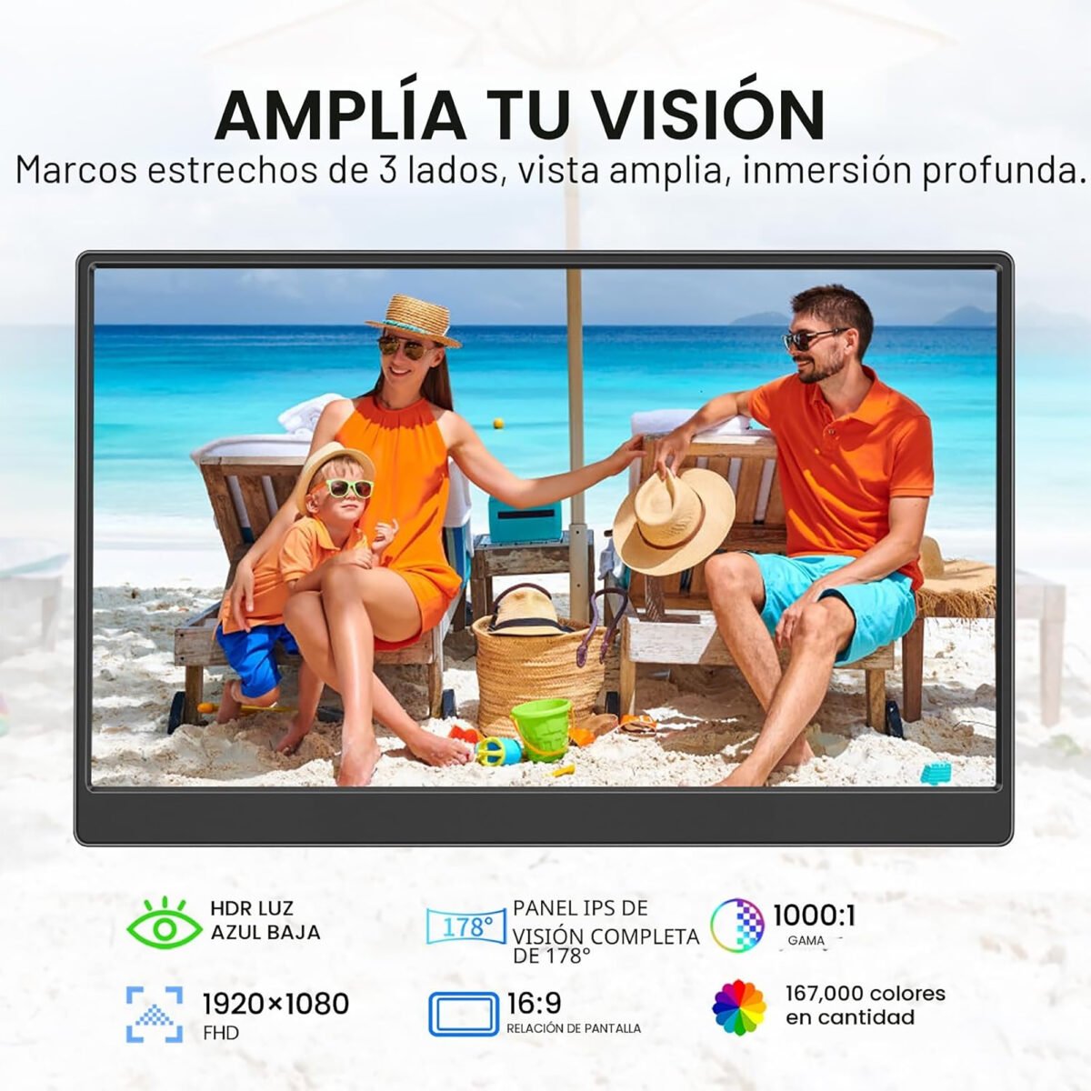 Monitor Portátil Ufyql F156p02 15,6'' FHD - Imagen 7
