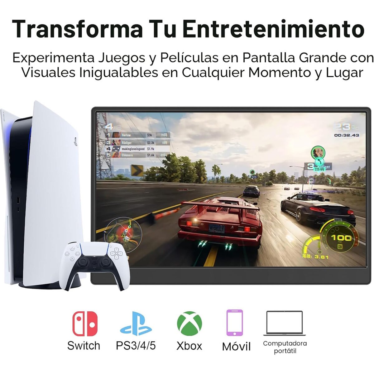 Monitor Portátil Ufyql F156p02 15,6'' FHD - Imagen 5