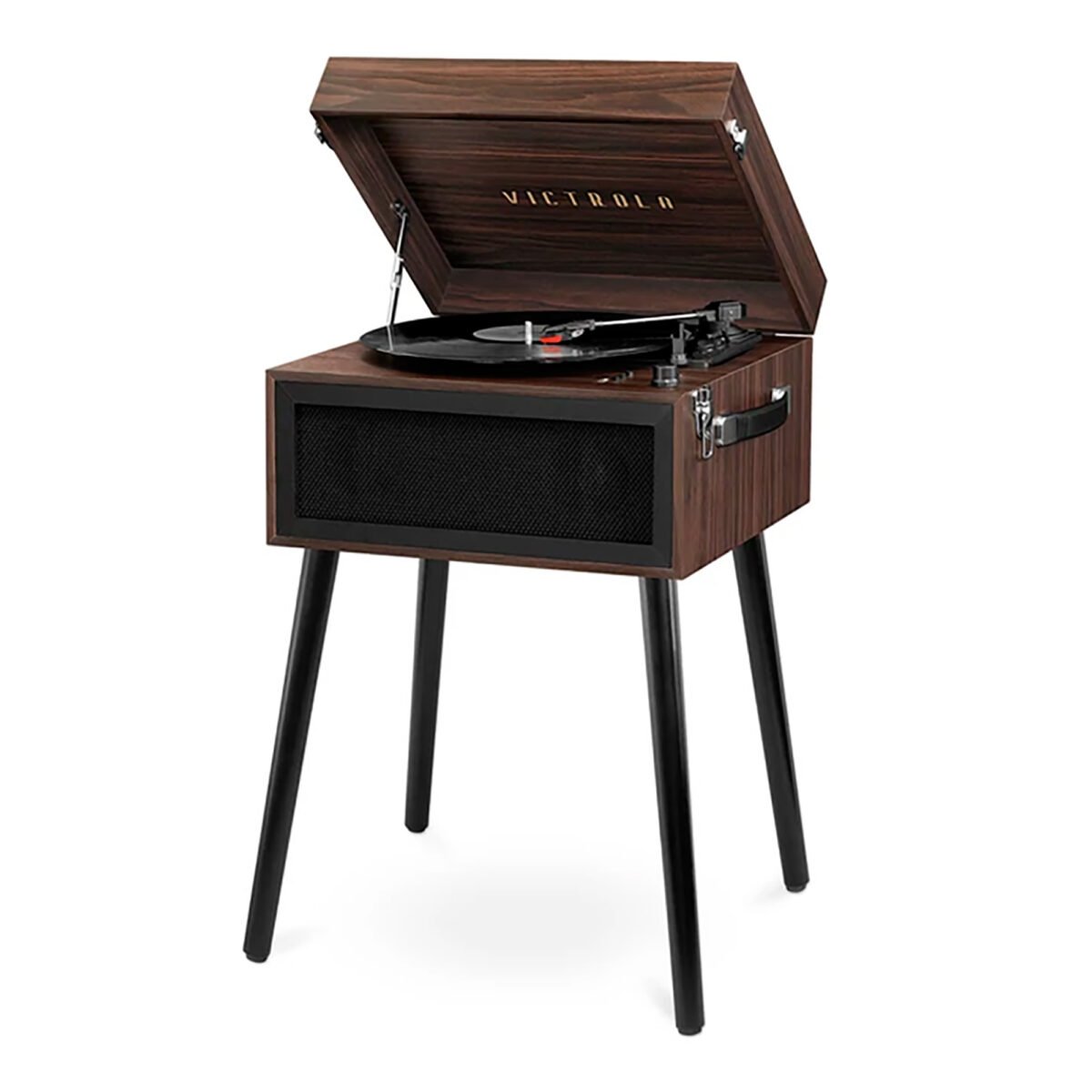 Tocadiscos Victrola Bluetooth Parlantes Estéreo Fm Usb - Imagen 2