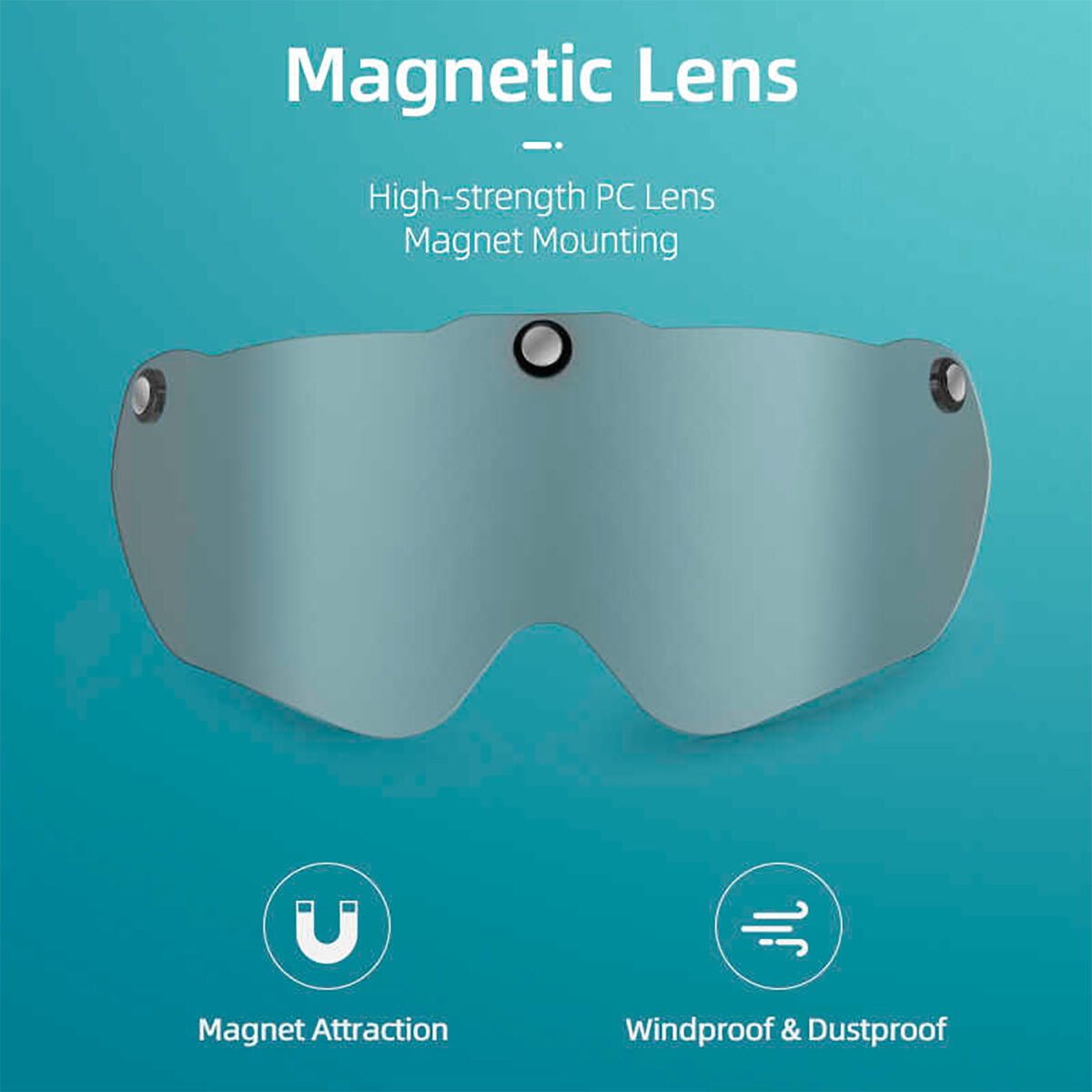 Casco Para Bicicleta Rockbros Lentes Magnéticos - Imagen 2