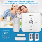 Kit Alarma Zkteco Ng-a110 Sensor Movimiento Y Puerta Wifi - Imagen 6