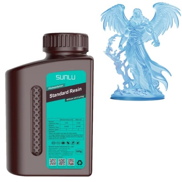 cdr-126b98a0d93d4ccf9350ac5eac58744b Resina Sunlu Standard 1KG azul transparente