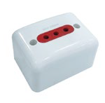 Tomacorriente de pared Conatel 1X3L 10A 2P+T Exterior