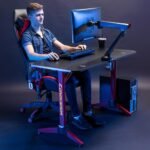 Escritorio Gamer Brateck RGB 120cm - Imagen 2