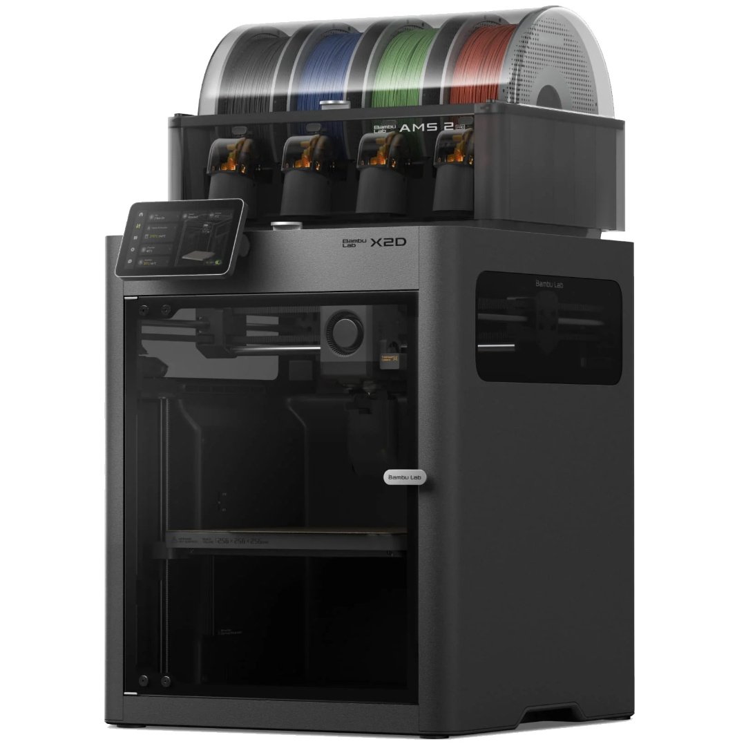 cdr-3895b0d894fa438a63679b4aba48f496 Impresora 3D Bambu Lab X2D Combo con AMS 2 PRO - Imagen 1