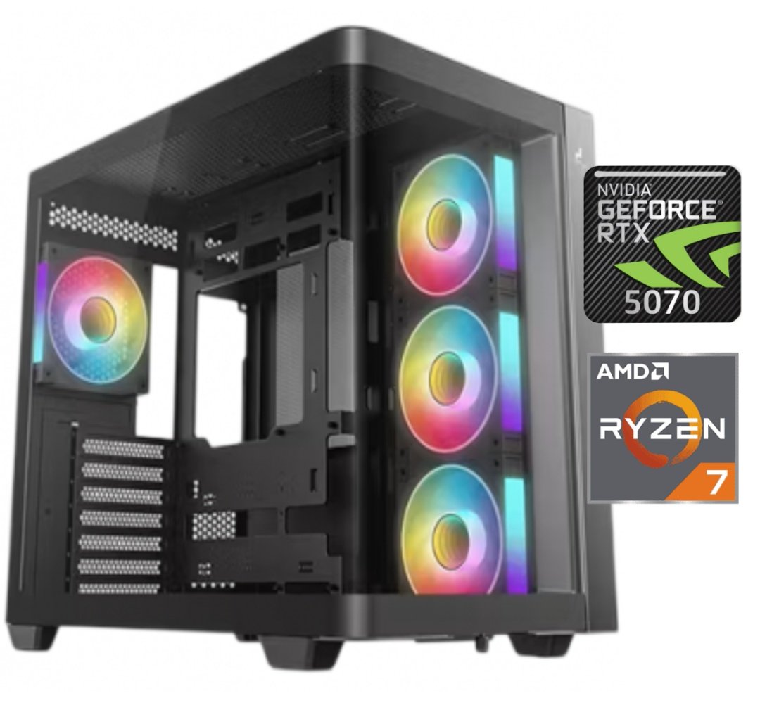 cdr-44f7e03b05e9c6518b20d1b804ae466b Equipo Gamer Ryzen 7 7700X3D, 32GB, 1TB, RTX 5070 12GB - Imagen 1