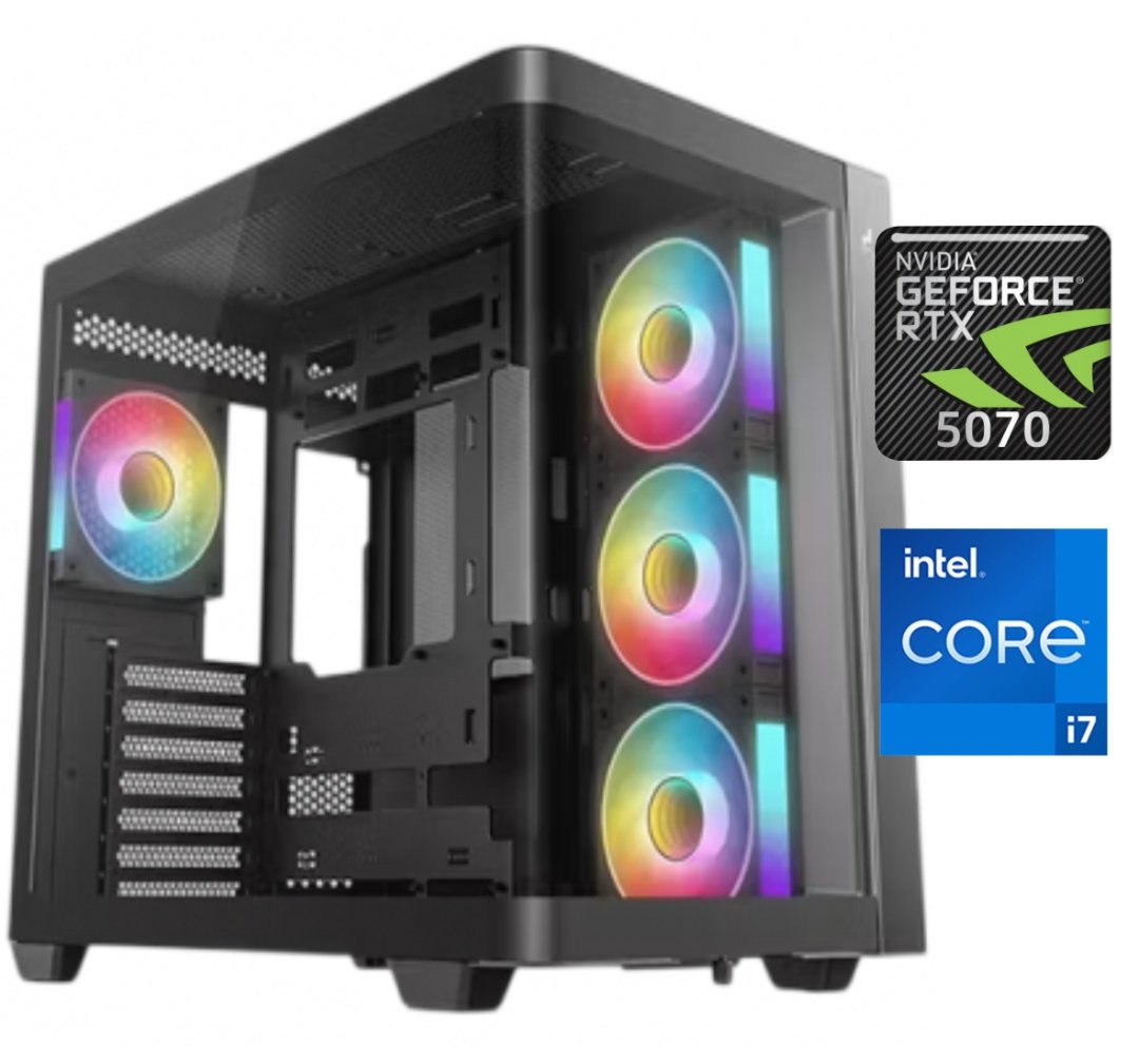 cdr-87daed8a668dc99832dbc8aeba8d8877 Equipo Gamer Core i7 14700F, 32GB, 1TB NVMe, RTX 5070 12GB - Imagen 1