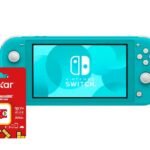 Consola Nintendo Switch lite turquesa + micro SD 256 GB