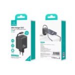 Cargador Pared   20W PD  Cable Retractil Tipo C  Negro  CC233  USAMS - Imagen 4