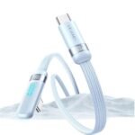 Cable de Datos USB C a USB C SJ653   Angulo Recto  100W  1.2m  Lila  USAMS