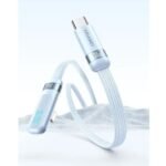 Cable de Datos USB C a Lightning SJ652   Angulo Recto  PD 30W  1.2m  Lila  USAMS