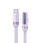 Cable de Datos USB C a Lightning SJ652   Angulo Recto  PD 30W  1.2m  Lila  USAMS - Imagen 3