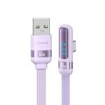 Cable de Datos USB A a USB C SJ651   Angulo Recto  6A  1.2m  Lila  USAMS - Imagen 3