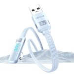 Cable de Datos USB A a USB C SJ651   Angulo Recto  6A  1.2m  Blanco  USAMS