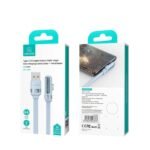Cable de Datos USB A a USB C SJ651   Angulo Recto  6A  1.2m  Blanco  USAMS - Imagen 2