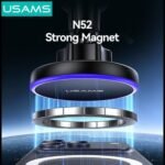 Cargador Auto Inalámbrico   Magnético  para Ventilación  CD277  Negro  USAMS - Imagen 2