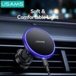 Cargador Auto Inalámbrico   Magnético  para Ventilación  CD277  Negro  USAMS - Imagen 5