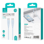 Cable de Datos USB C a USB C   60W  1M  Azul  SJ716  USAMS